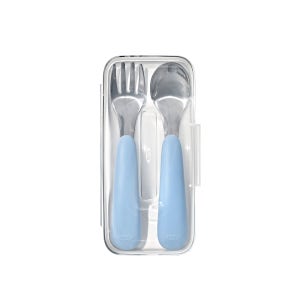 옥소 토트 유아용 스푼 포크 세트 - 더스크 블루