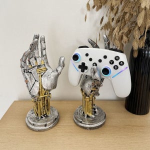 게임 조이스틱 기계손 거치대 헤드셋 패드 스탠드 로봇 게임기 차키