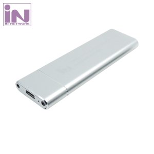 인네트워크 USB 3.1 NVMe M.2 SSD 외장케이스 실버 [N-SSDM2A(SILVER)] - INV087