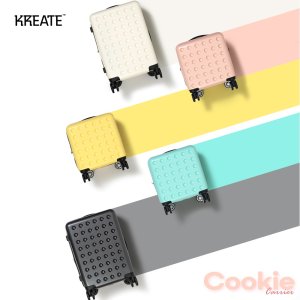 크리에이트 쿠키 기내용 40cm(16인치) 56cm(20인치) 단기 여행가방 확장형 캐리어
