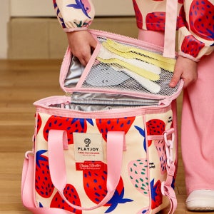 보온보냉 도시락 유모차용 미니 쿨러백 예쁜 등원 이유식 가방 플레이조이 스트로베리