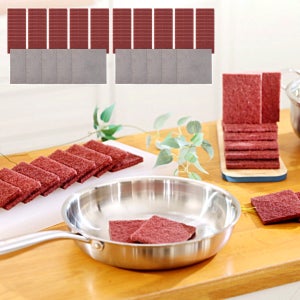 쇼킹쓱싹이 수세미 100장 행주 10장 주방 다회용 탄냄비 찌든때제거 요술수세미