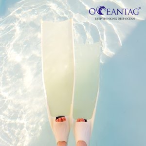 오션테그 스완 프리다이빙 핀 화이트 SWAN 유리섬유 파이버글라스 OCEANTAG
