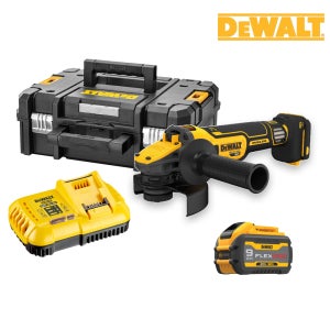 디월트 충전그라인더 20V DCG409X1 9.0Ah 배터리1개 플렉스볼트