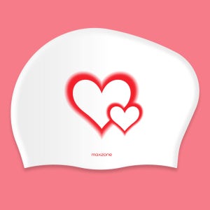 [맥스존] 롱헤어 실리콘 수모 긴머리 귀여운 수영 모자 편한 빅사이즈