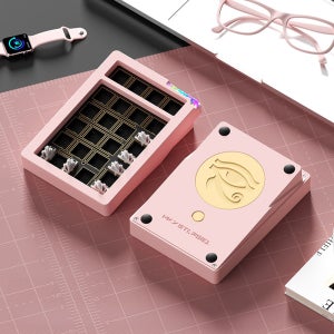 WEIKAV STARS21 기계식 숫자 넘버 텐키 알루미늄 키패드 베어본 연지 핑크