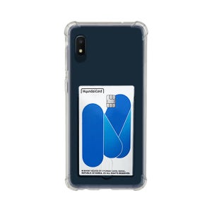 카드수납 범퍼 실리콘 탱크 포켓 젤리 케이스 투명, 갤럭시A10e-진2 공용