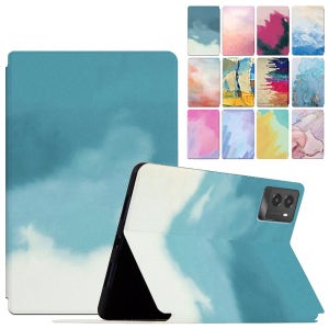 레노버 탭 리전 Y700 4세대 8.8 수채화 유화 프린팅 스탠드 플립 가죽 태블릿 케이스