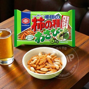 카메다 카키노타네 와사비맛 6봉입 일본 쌀과자 맥주안주