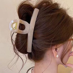 [1+1/2개세트] 내 마음대로 골라쓰는 대형 빅사이즈 올림머리 집게핀 데일리 헤어필수템