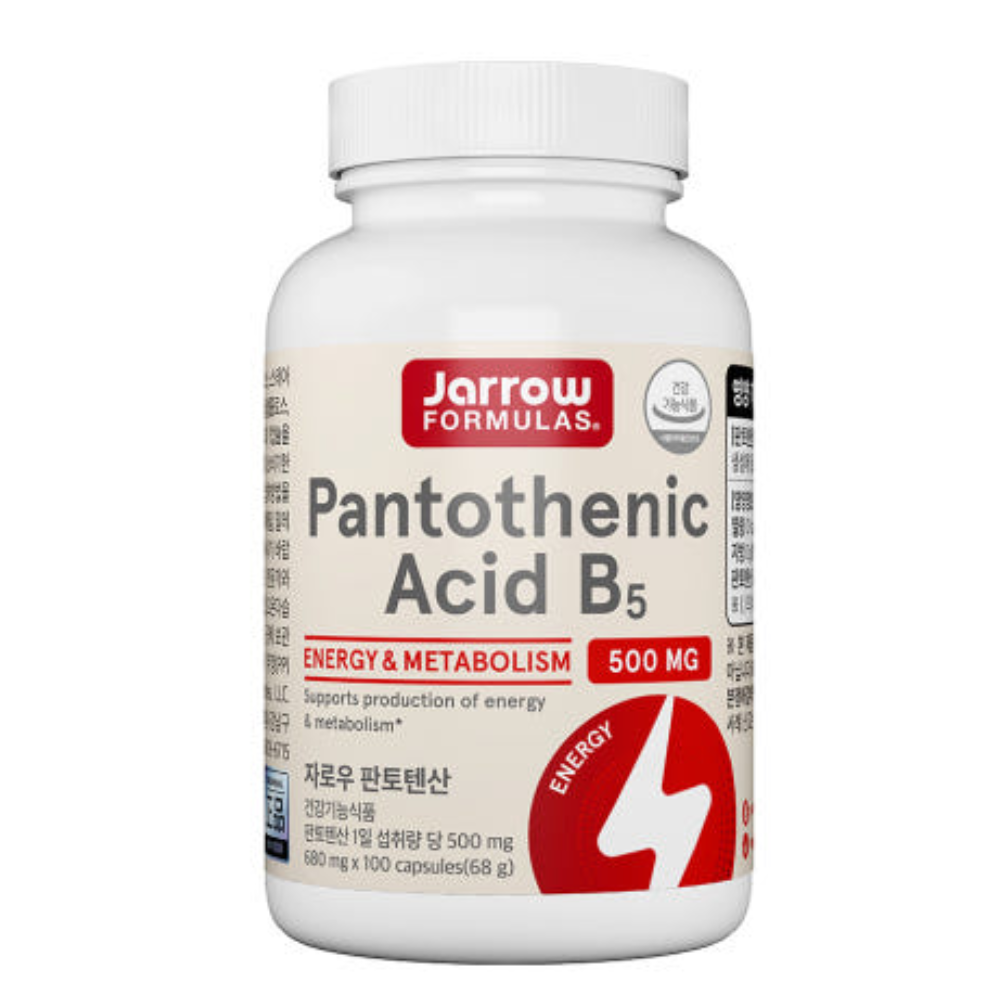 자로우 <b>판토텐산</b> 비타민 <b>B5</b> 500mg 100캡슐, 1개