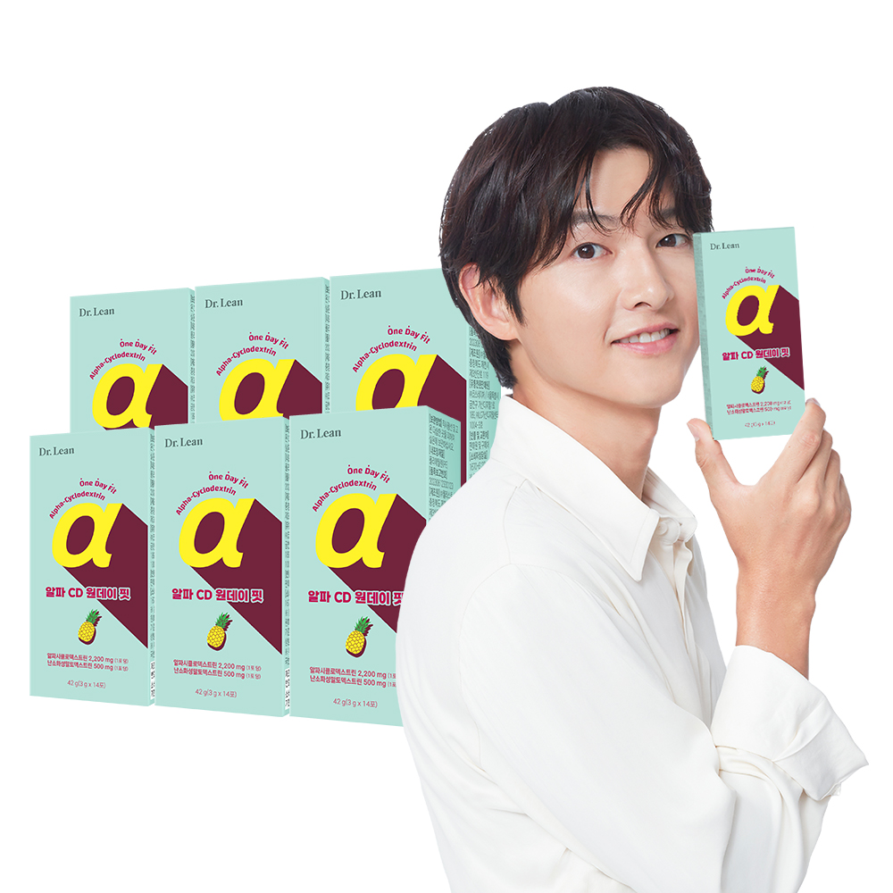 [6박스] 닥터린 알파 CD 원데이 핏 알파시클로덱스트린 알파시디 14포, 6개