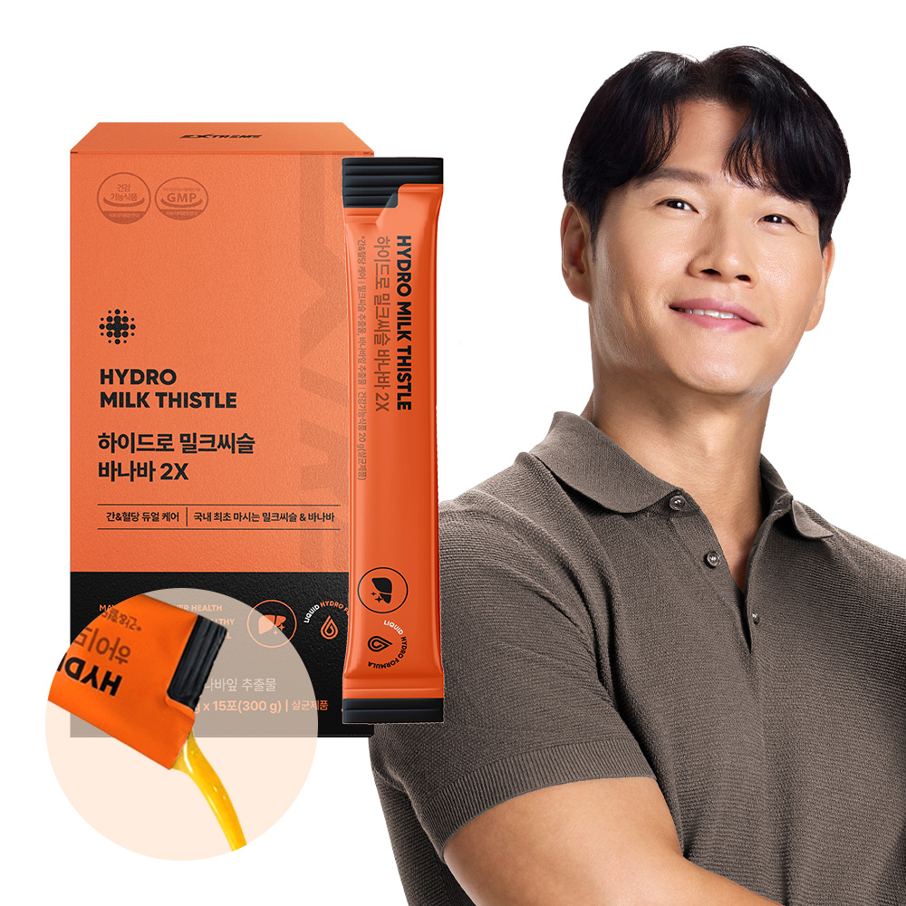 <b>익스트림</b> 하이드로 밀크씨슬 바나바 액상형 혈당케어 간영양제 15포, 1개