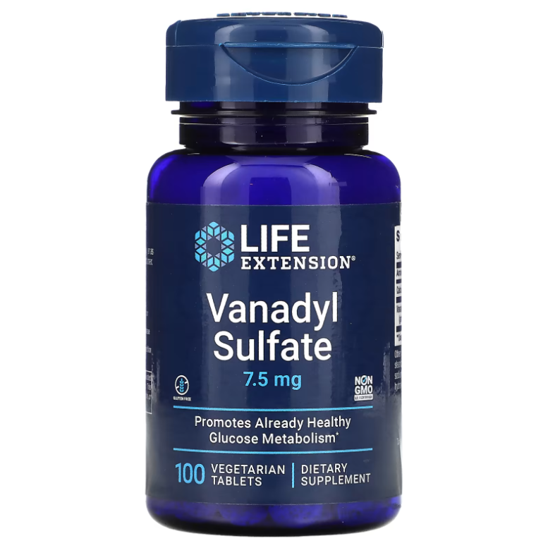 라이프익스텐션 <b>바나딜 설페이트</b> 100베지캡슐 7.5mg