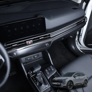 스포티지 NQ5 페이스리프트 튜닝 센터페시아 송풍구 커버 카본 몰딩 용품