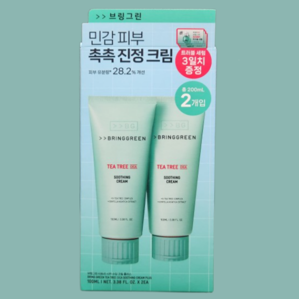 브링<b>그린</b> 티트리 시카 수딩 크림 플러스 100ml+100ml