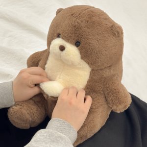 수달 뱃살 인형 귀여운 국민 애착 해달 쿠션 동물 봉제 모찌