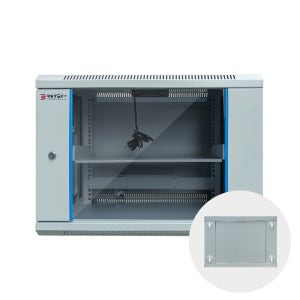 허브랙 벽부형 9U H500 D500 48.26cm 19인치 유리문 DW-WH500