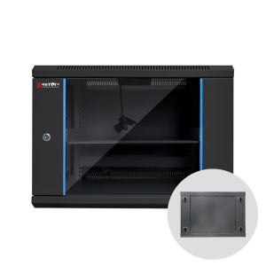 허브랙 벽부형 9U H500 D500 48.26cm 19인치 유리문 DW-WH500B