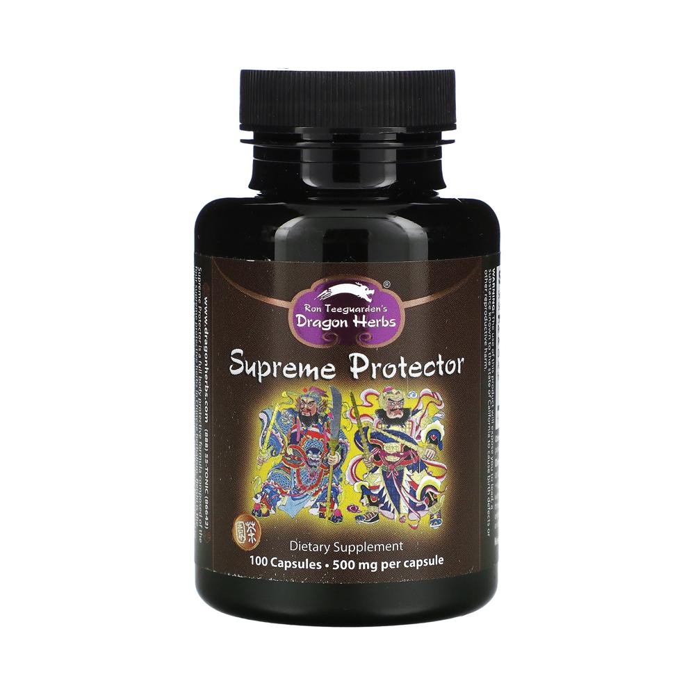 드래곤허브 <b>수프림 프로텍터</b> 500 mg 100 캡슐 영지버섯