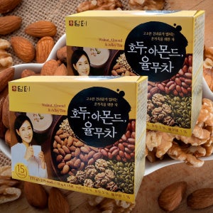 담터 호두 아몬드 율무차 15T 20각 가루 분말 스틱 일회용 탕비실 곡물라떼