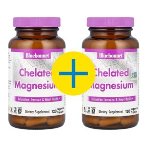 1+1 블루보넷 킬레이트 마그네슘 120 베지캡슐 Chelated 2개