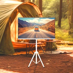 삼탠바이미 캠핑TV 80.1cm(32인치) 삼성 M5 스마트 모니터 티비스탠드 화이트패키지