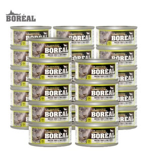 보레알 캣 고양이 그레인프리 주식캔 습식사료 칠면조 송어, 80g, 24개