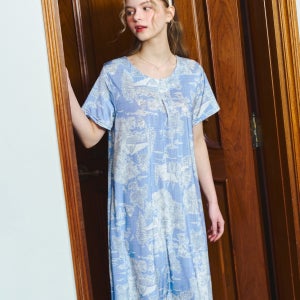 비너스 솔브 시원한 원피스 잠옷 인견스판 홈드레스 이지웨어 실내복[SEV2561L]