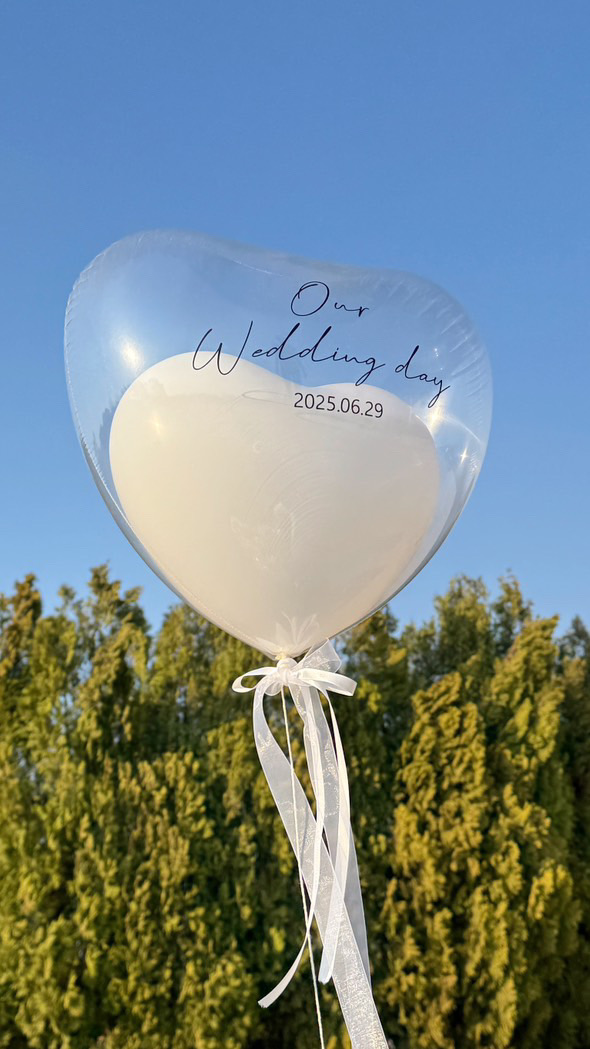 러브벌룬 하트 웨딩 풍선