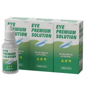 히알루론산 습윤액 안구 건조 렌즈 드림아이 보습액 눈물 습윤제 15ml 3개