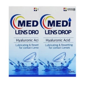 히알루론산 습윤액 안구 건조 렌즈 드림아이 보습액 눈물 습윤제 60ml 2개