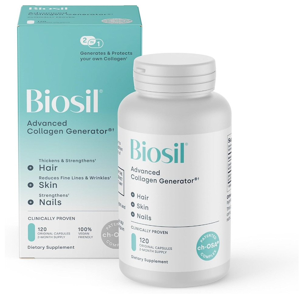 바이오실 콜라겐 제너레이터 (<b>헤어 스킨 네일</b>) 오리지날 <b>120캡슐</b> <b>Biosil</b> Collagen Generator ch-OSA Complex