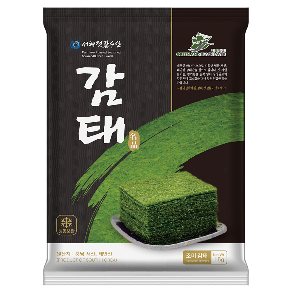 [감태와김]서산 태안 명품감태 구운감태(6매)