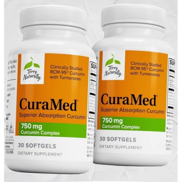 <b>테리 내추럴리</b> 큐라메드 750mg 건강 항산화 고 커큐민 복합체가 포함 <b>신장</b> 간 면역 지원 30 소프트젤 미국내수용 30개 (2팩)