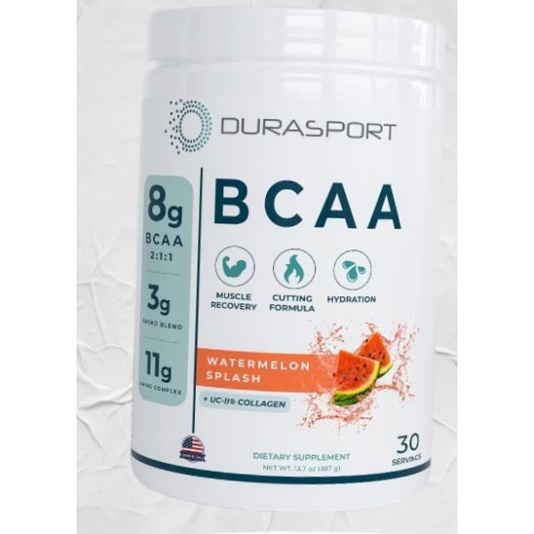 듀라스포츠 11g 스포츠 BCAA 근육 회복 에너지 수분 공급 운동 후 UC 콜라겐 8그램 211 분지사슬 <b>아미노산</b> 3g 아미노 <b>혼합물</b> 수박 맛 30회 분량 미국내수용
