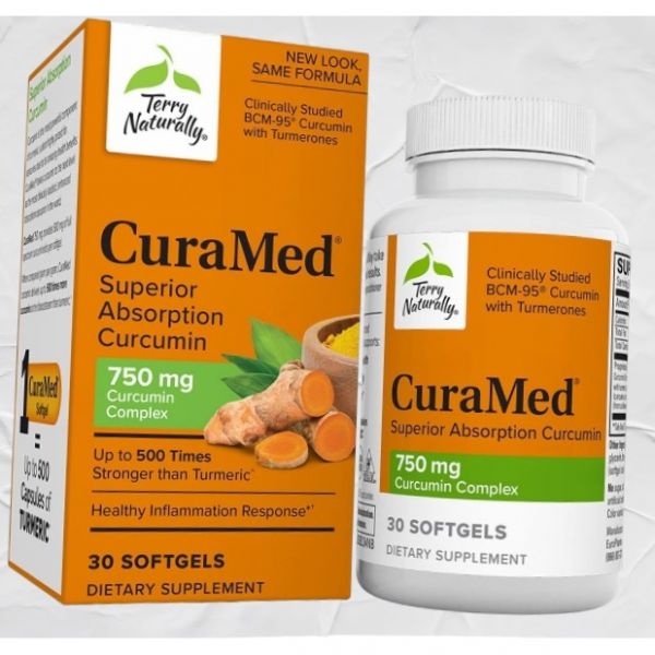<b>테리 내추럴리</b> 큐라메드 750mg 건강 지원 항산화 고 커큐민 복합체가 포함 보조 식품 <b>신장</b> 간 면역 30 소프트젤 미국내수용