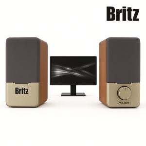 브리츠 유선스피커 2채널 컴퓨터 노트북 스피커 BR-1000A CUVE