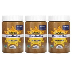 마라나타 천연 아몬드 버터, 크런치, 스프레드 SPREAD 454g (3개세트)