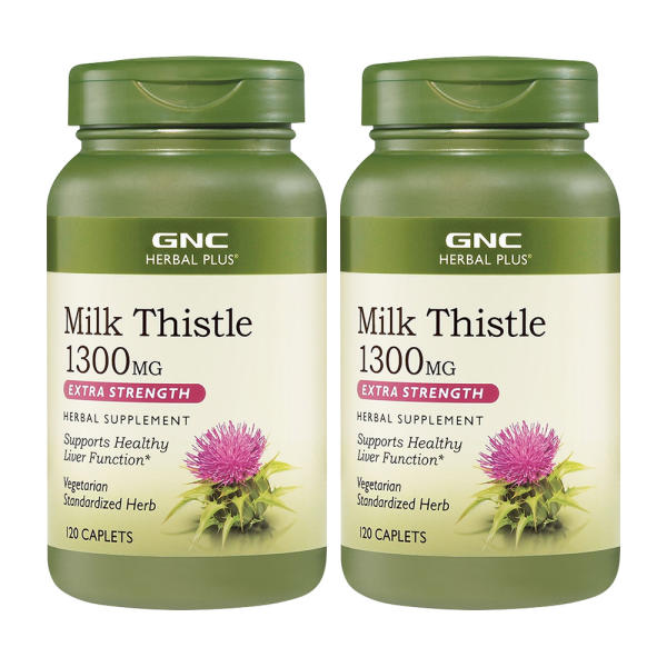 [2개세트] GNC <b>밀크씨슬</b> 120정 <b>1300MG</b> x 2개세트 지앤씨