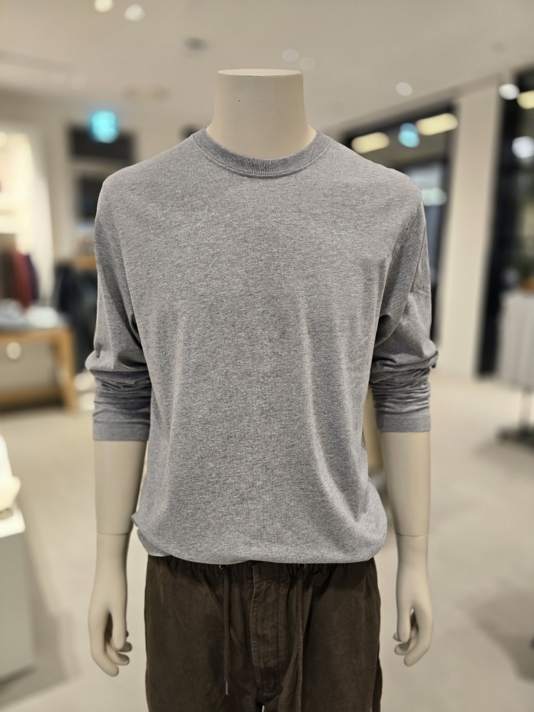 지오다노 긴팔티셔츠 <b>남성</b> 무지티 롱슬리브 25910