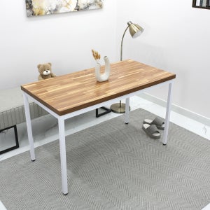 사무용 철제 책상 1200 x 600 스크래치강한 두꺼운상판 10분조립 LWB12060