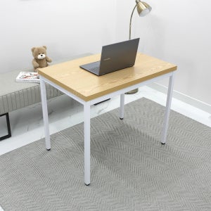 깔끔한 재택 근무 오크 책상 1000 x 600 간편 조립식 알파룸 작은 방 서재 테이블