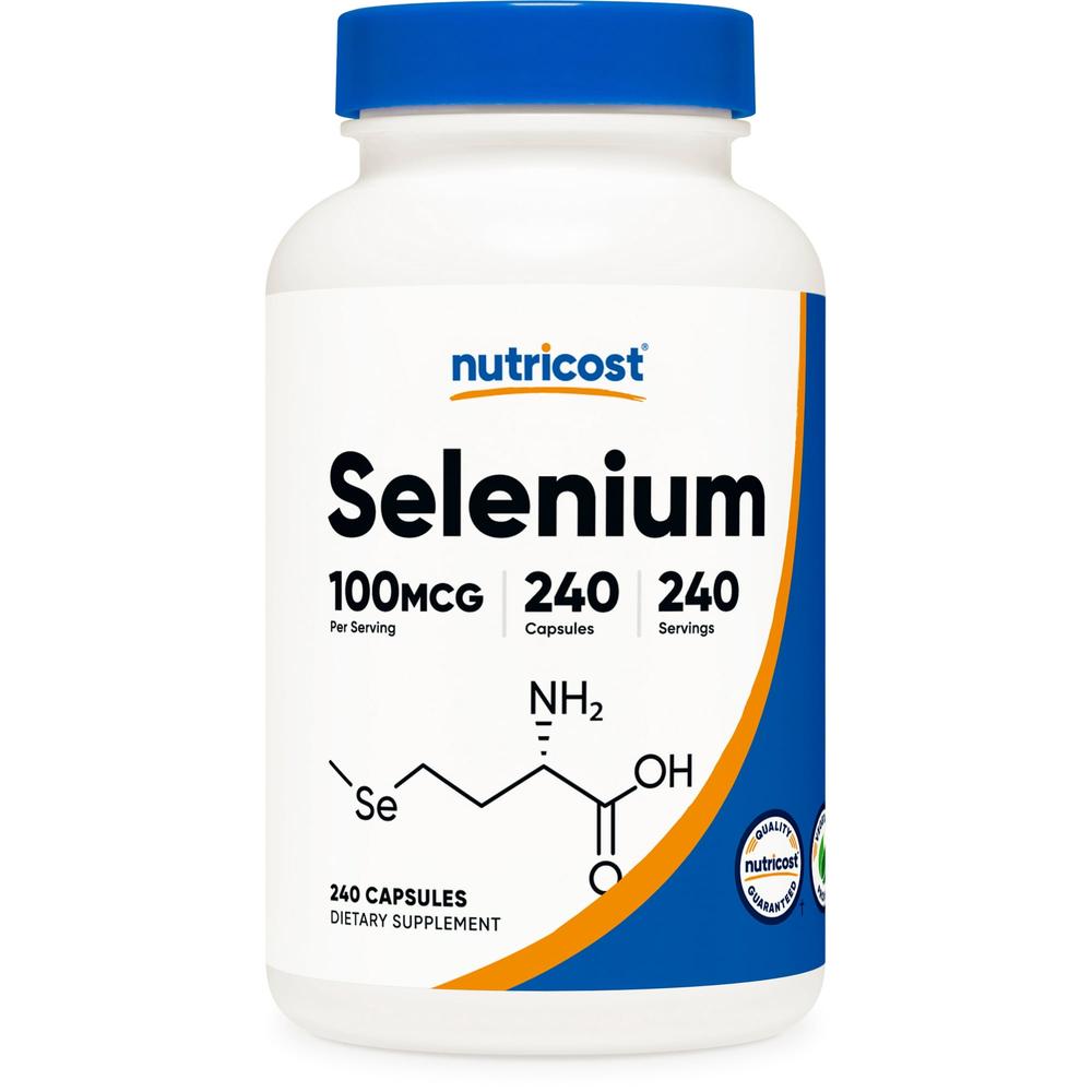 미국 뉴트리코스트 <b>Nutricost Selenium</b> 셀레늄 100mcg 캡슐 240정