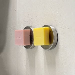 자석 비누홀더 거치대 원형 걸이 부착형 홀더 세면대