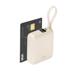 알로코리아 35W 초고속 충전 미니 보조배터리 1001PPS 10000mAh, 아이보리