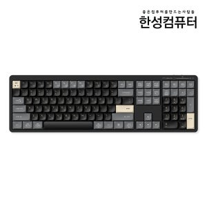 GK698 OfficeMaster 3모드 저소음 유무선 사무용 키보드 로얄 블랙, 펜타그래프