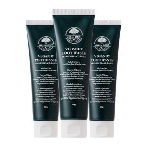 그린덴트 비건디 치약 치은염 예방 구취 감소 순한 유기농원료 중불소 치약 120g, 3개