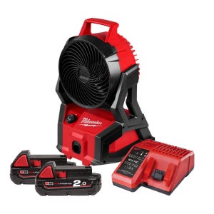 밀워키 M18 AFG2-202 선풍기 충전 18V 2.0Ah 배터리 2개 세트