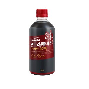 롯데칠성 콘트라베이스 콜드 브루스위트블랙 PET 500ml 24개 (푸디)